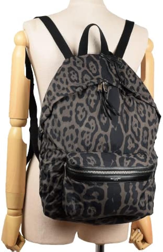 サンローランパリSaint Laurent Parisレオパードファーリュック www